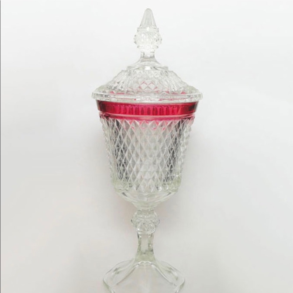 1965 Diamond Ruby Apothecary/Compote